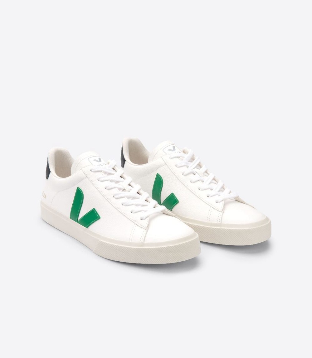 Veja Sneakers Dam - Campo Chromefree Läder - Vita - 520874-QSR